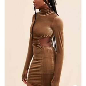 AFRM Lorin Velvet Mini Dress